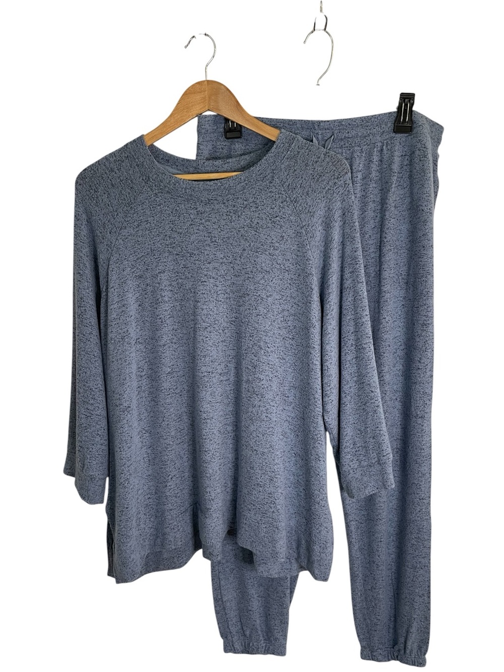 Donna Karan Super Soft Heather Slate Two-Piece Pajama Set Size XL loungewear